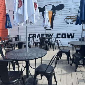 Crafty Cow - Burgers & Fried Chicken - rear patio - Burgers Near Me - Oconomowoc, Wisconsin Crafty Cow - Burgers & Fried Chicken - rear patio - Burgers Near Me - Oconomowoc, Wisconsin