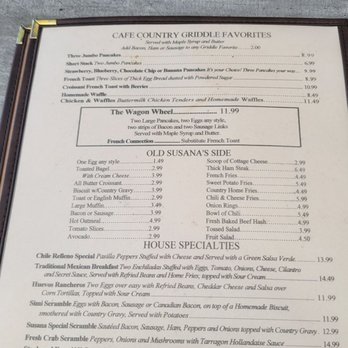 Old Susana Cafe - Menu - American Near Me - Simi Valley, California Old Susana Cafe - Menu - American Near Me - Simi Valley, California