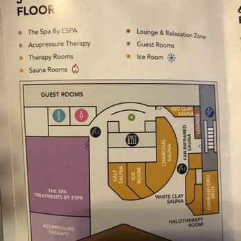 SoJo Spa Club - 5th floor map (4 of 8 floors) - Saunas Near Me - Edgewater, New Jersey