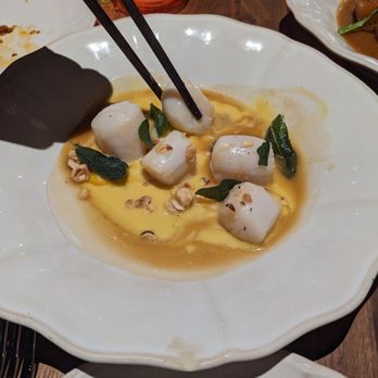 MINARI & The Pikok Lounge - Poached Scallops - butter texture combined with a butternut sauce, no notes - Korean Near Me - Minneapolis, Minnesota