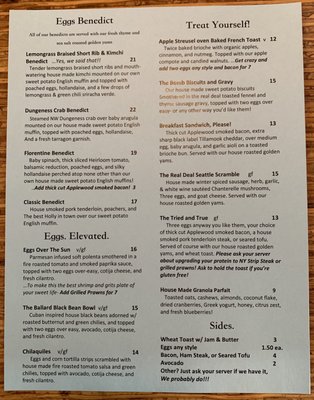 Menu photo 4 The Blue Glass Seattle, WA Menu photo 4 The Blue Glass Seattle, WA