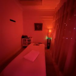 Health Massage - The massage room was so cozy, quietly playing calming music in the background.