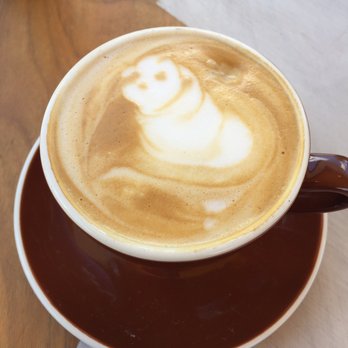 Retrospect Coffee Bar - They tried to make the foam look like our dog. :D - Coffee & Tea Near Me - Houston, Texas Retrospect Coffee Bar - They tried to make the foam look like our dog. :D - Coffee & Tea Near Me - Houston, Texas