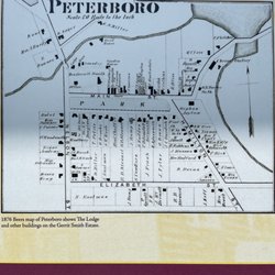 Gerrit Smith Estate National Historic Landmark - Map of Peterboro from Gerrit Smith's era.