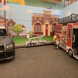 Imagine U Children's Museum - Emergency Services area! Fire Truck, Police, Ambulance