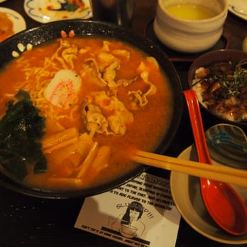 Domo - Spicy miso ramen with pork and unary teriyaki don - Japanese Near Me - Denver, Colorado Domo - Spicy miso ramen with pork and unary teriyaki don - Japanese Near Me - Denver, Colorado