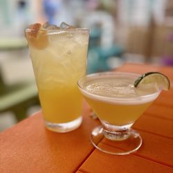 Water Street Seafood - Caribbean Crush and Pineapple Martini