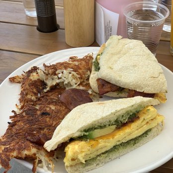 Cafe Topes - The Rustic breakfast sandwich with Hash Browns - Coffee & Tea Near Me - Carlsbad, California Cafe Topes - The Rustic breakfast sandwich with Hash Browns - Coffee & Tea Near Me - Carlsbad, California