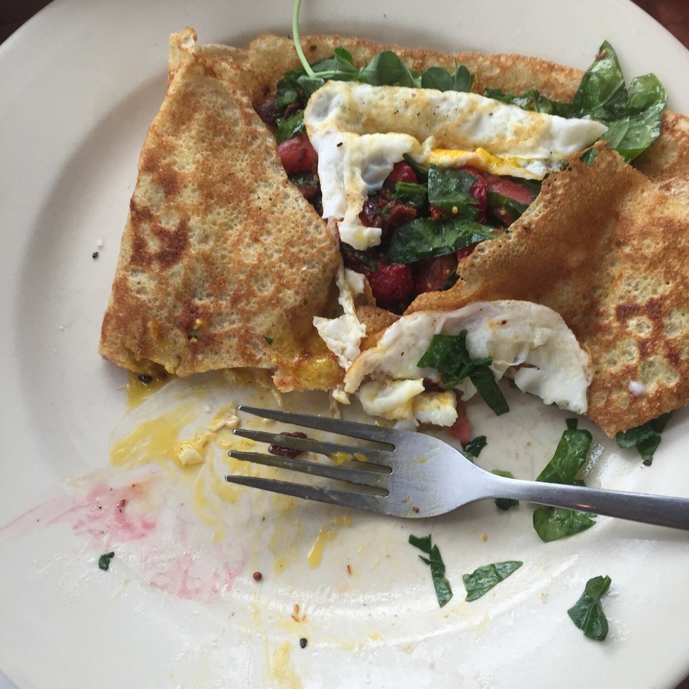 Bradbury's - Bacon, strawberry and spinach crepe - Coffee & Tea Near Me - Madison, Wisconsin