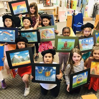 Art With Larisse - Girls w completed artwork - Art Schools Near Me - La Mesa, California