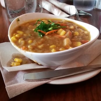 Fresh on Eglinton - Corn chowder - Vegan Near Me - Toronto, Ontario Fresh on Eglinton - Corn chowder - Vegan Near Me - Toronto, Ontario