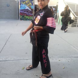 Getting ready to receive her black belt at Red Dragons Black Belt Showcase and graduation! Getting ready to receive her black belt at Red Dragons Black Belt Showcase and graduation!