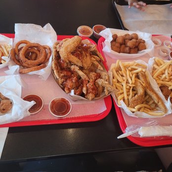 What’s Cluckin - Wings,catfish,tenders,fried mushrooms,okra,onion rings - Chicken Shop Near Me - Fairview, Texas