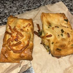 Piada Italian Street Food - Spinach Artichoke Pocket & meatball pocket
