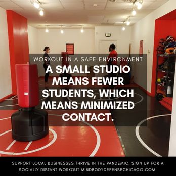 Mind Body Defense - Remember, we are a small studio not a large gym, so your contact is limited and your exposure is minimized. - Boxing Near Me - Chicago, Illinois Mind Body Defense - Remember, we are a small studio not a large gym, so your contact is limited and your exposure is minimized. - Boxing Near Me - Chicago, Illinois
