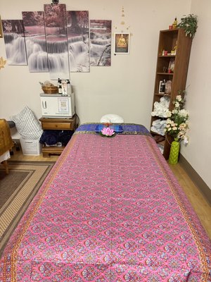 Thai Massage - Experience the healing tradition of Thai massage—a unique blend of gentle stretching, acupressure, and rhythmic movement designed to increase flexibility, relieve tension, and promote deep relaxation. Our skilled practitioners tailor each session to your needs, using centuries-old techniques to restore balance, boost energy flow, and enhance well-being. Enjoy an authentic Thai massage in a peaceful, welcoming environment—your mind and body will thank you.