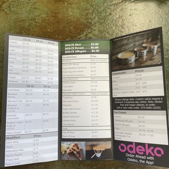 Caffe Dolce 907 - To-go menu. - Desserts Near Me - Wasilla, Alaska