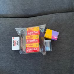Premier Imaging - Film haul. 3 for $20 Kodak color plus, porta 800, ilford 400, and jazzy blues specialty film!