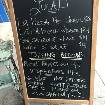 Lucali - Current Menu - Pizza Near Me - Brooklyn, New York