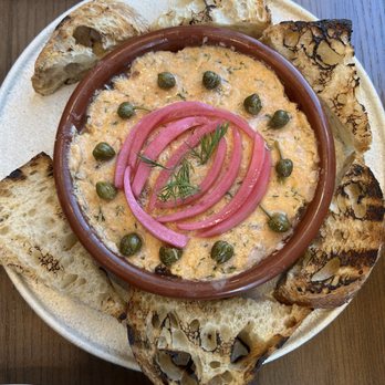 Red House Tavern - House Smoked Salmon Rillette - American Near Me - Haymarket, Virginia Red House Tavern - House Smoked Salmon Rillette - American Near Me - Haymarket, Virginia
