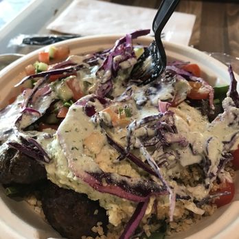 Mezeh - Bowl with cauliflower rice and lamb Jetta - Halal Near Me - Fayetteville, North Carolina
