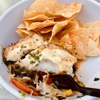 Slapfish - Grilled hoki, sautéed vegetables, and chips - Seafood Near Me - Farmington, Utah