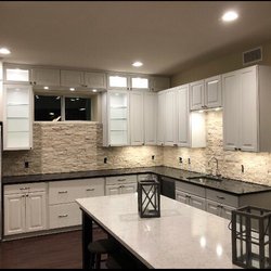 Sturdy Work Construction - Stacked stone backsplash