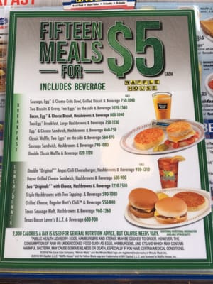 Menu photo 5 Waffle House Augusta, GA