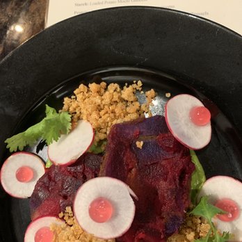 XO Restaurant - Beet & Pumpkin Roulade, Chimichurri, Shiso & Quinoa - Asian Fusion Near Me - Honolulu, Hawaii XO Restaurant - Beet & Pumpkin Roulade, Chimichurri, Shiso & Quinoa - Asian Fusion Near Me - Honolulu, Hawaii