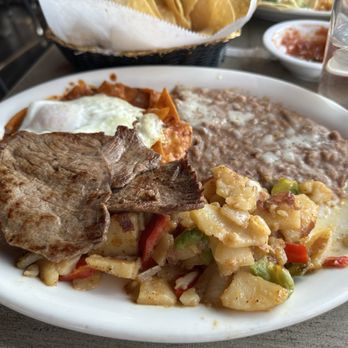 Laguna Grill - CHILAQUILES with carne asada - Mexican Near Me - Big Bear Lake, California Laguna Grill - CHILAQUILES with carne asada - Mexican Near Me - Big Bear Lake, California