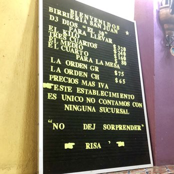 Birrieria 30-30 - Menu - Mexican Near Me - León, GUA