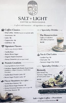 Menu photo 2 Salt Light Coffee and Provisions San Dimas, CA