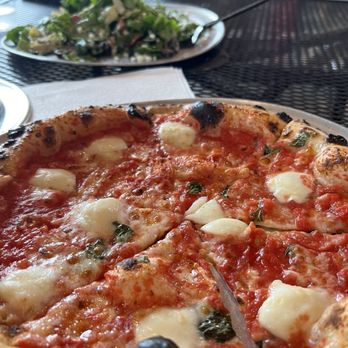 ETalian - Margherita pizza and Antipasto salad. Fantastico! - Pizza Near Me - Chagrin Falls, Ohio