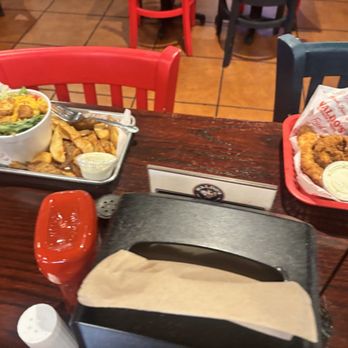Waldo's Chicken and Beer - Potato wedges and three count strip - Salad Near Me - Memphis, Tennessee Waldo's Chicken and Beer - Potato wedges and three count strip - Salad Near Me - Memphis, Tennessee