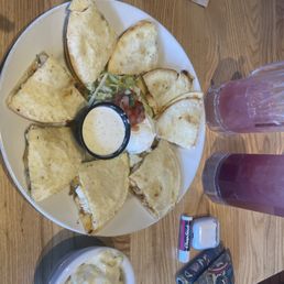 The Chicken Bacon Ranch Quesadillas