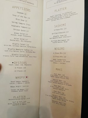 Menu photo 3 Park Restaurant Westmount, QC