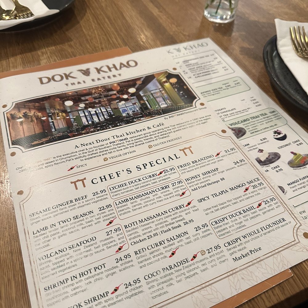 Dok Khao Thai Eatery - Thai Near Me - Columbia, Maryland