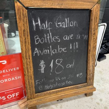 Holy Sheep - half gallon price! - Bubble Tea Near Me - Anaheim, California