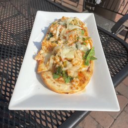 Coca de Camarones Flatbread Coca de Camarones Flatbread
