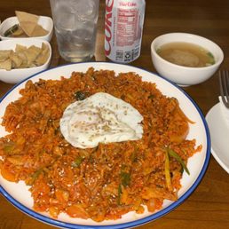 Kimchi Fried Rice with Pork