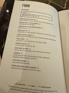 Menu photo 1 PRESS Bar & Lounge Las Vegas, NV Menu photo 1 PRESS Bar & Lounge Las Vegas, NV