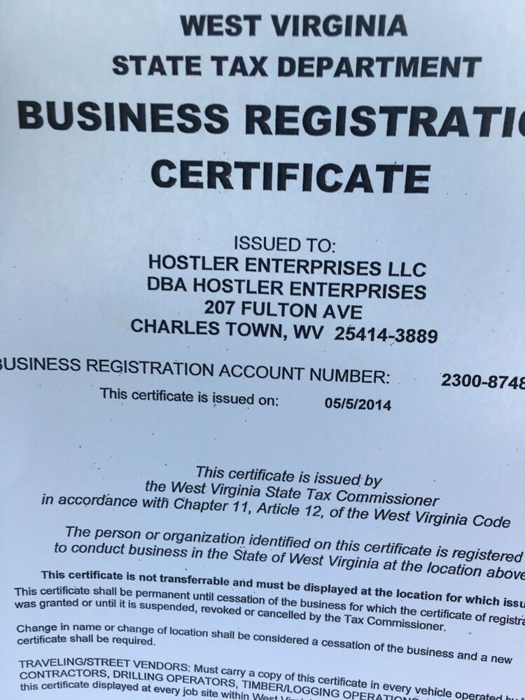 Slide of Hostler Enterprises