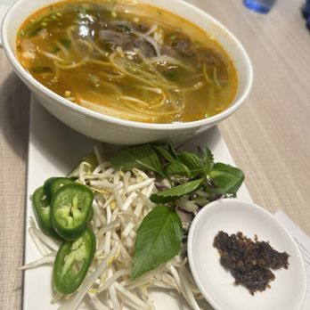 Pho Street Cafe - Spicy Beef Broth Noodle Soup (Lg) - Vietnamese Near Me - Wylie, Texas Pho Street Cafe - Spicy Beef Broth Noodle Soup (Lg) - Vietnamese Near Me - Wylie, Texas