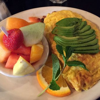 Foxy's Restaurant - Omelet (bacon,cheese,avocado) with Side of Fruit - Diners Near Me - Glendale, California Foxy's Restaurant - Omelet (bacon,cheese,avocado) with Side of Fruit - Diners Near Me - Glendale, California