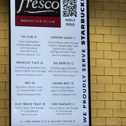 Breakfast Menu