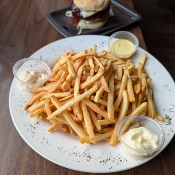 Old Towne Inne - Parm? Fries with 3 types of mayo - Pizza Near Me - Boston Bar, British Columbia