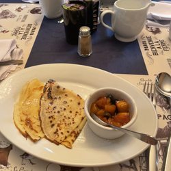 Captain's Stay - Crepes and fruit part of breakfast- so good!