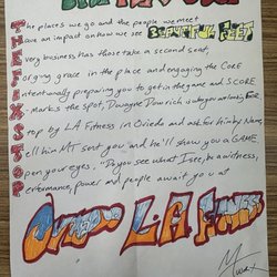 LA Fitness - Creative writing piece inspires by The Fix Stop.
