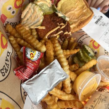 Dave's Hot Chicken - Dave's #4 1 Slider with Fries - Chicken Shop Near Me - Schererville, Indiana Dave's Hot Chicken - Dave's #4 1 Slider with Fries - Chicken Shop Near Me - Schererville, Indiana