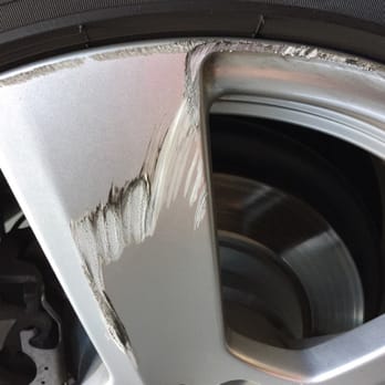 Temecula Car Wash - Damaged rim. - Car Wash Near Me - Temecula, California